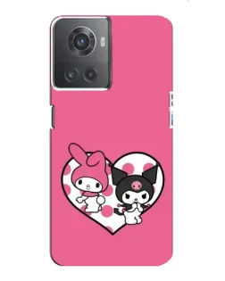 Чехол для OnePlus ACE (10R) с картинкой «Kuromi и My Melody»