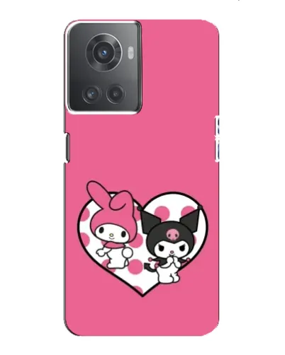Чехол для OnePlus ACE (10R) с картинкой «Kuromi и My Melody»