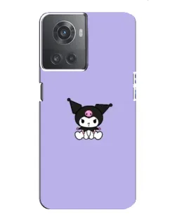 Чехол для OnePlus ACE (10R) с картинкой «Kuromi — фиолетовый минимализм»