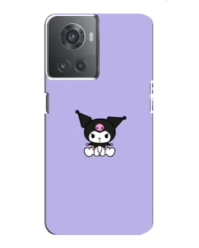 Чехол для OnePlus ACE (10R) с картинкой «Kuromi — фиолетовый минимализм»