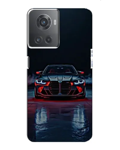 Чехол для OnePlus ACE (10R) с картинкой «BMW на мокрой дороге»
