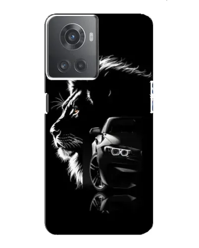 Чехол для OnePlus ACE (10R) с картинкой «BMW и лев»