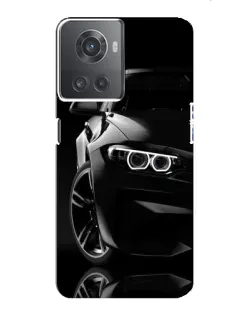 Чохол для OnePlus ACE (10R) з картинкою «Чорна BMW — профіль»