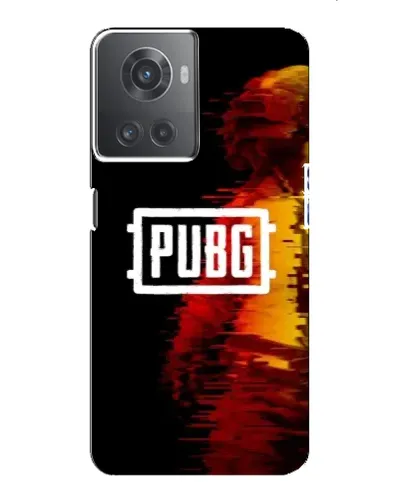 Чехол для OnePlus ACE (10R) с картинкой «Яркий логотип PUBG»