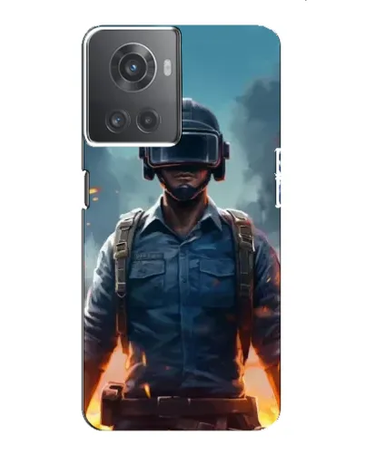 Чехол для OnePlus ACE (10R) с картинкой «PUBG — реалистичный герой»