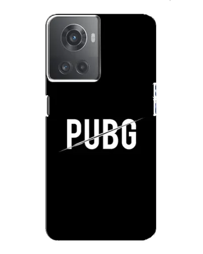Чехол для OnePlus ACE (10R) с картинкой «PUBG — белый логотип»