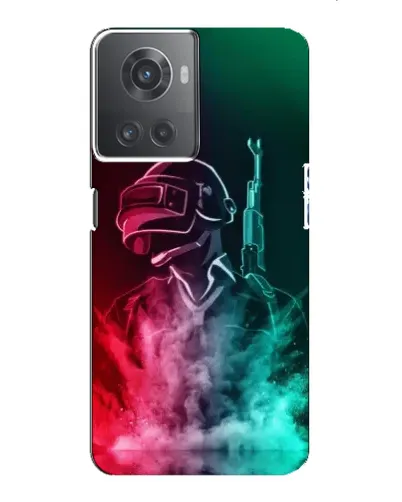 Чехол для OnePlus ACE (10R) с картинкой «PUBG — огненный воин»