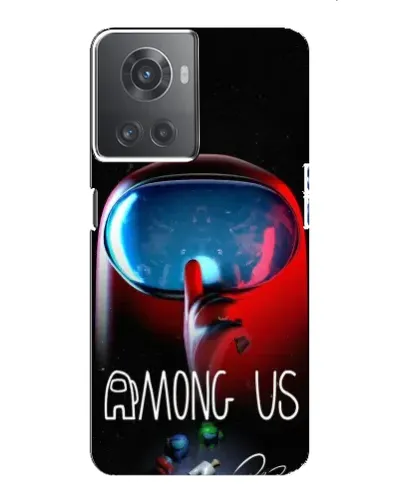 Чехол для OnePlus ACE (10R) с картинкой «Красный импостер — макро» Чехол для OnePlus ACE (10R) с картинкой «Красный импостер — макро»