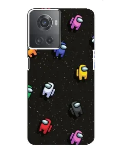 Чехол для OnePlus ACE (10R) с картинкой «Космический паттерн Among Us»