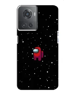 Чехол для OnePlus ACE (10R) с картинкой «Красный Among Us»