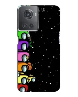 Чехол для OnePlus ACE (10R) с картинкой «Команда Among Us»