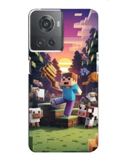 Чехол для OnePlus ACE (10R) с картинкой «Стив на ферме» Чехол для OnePlus ACE (10R) с картинкой «Стив на ферме»