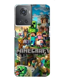 Чехол для OnePlus ACE (10R) с картинкой «Замок Minecraft»