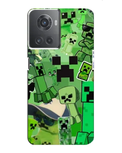 Чехол для OnePlus ACE (10R) с картинкой «Криперы Minecraft» Чехол для OnePlus ACE (10R) с картинкой «Криперы Minecraft»