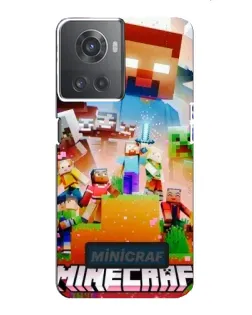 Чехол для OnePlus ACE (10R) с картинкой «Minecraft герои игры»