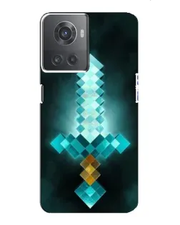 Чехол для OnePlus ACE (10R) с картинкой «Алмазный меч неон»