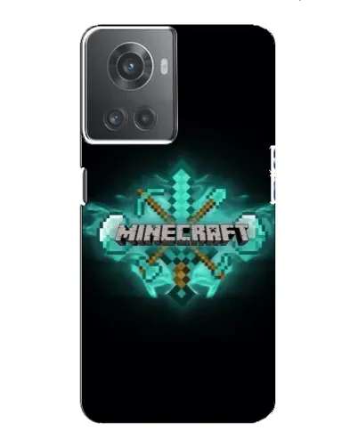 Чехол для OnePlus ACE (10R) с картинкой «Minecraft Diamond лого» Чехол для OnePlus ACE (10R) с картинкой «Minecraft Diamond лого»