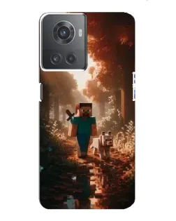 Чехол для OnePlus ACE (10R) с картинкой «Стив в лесу»