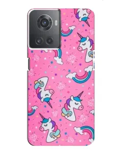 Чохол для OnePlus ACE (10R) з картинкою «Unicorn паттерн рожевий» Чохол для OnePlus ACE (10R) з картинкою «Unicorn паттерн рожевий»