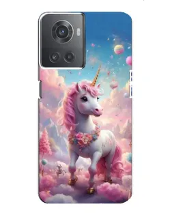 Чохол для OnePlus ACE (10R) з картинкою «Єдиноріг серед хмар»