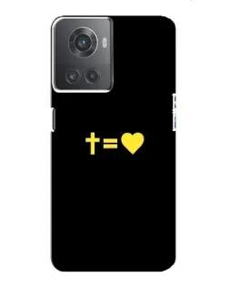 Чохол для OnePlus ACE (10R) з картинкою «Серце та Хрест»