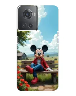 Чохол для OnePlus ACE (10R) з картинкою «Міккі на лавці»