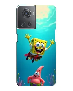 Чехол для OnePlus ACE (10R) с картинкой «Спанч Боб под водой»