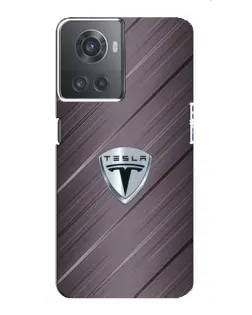Чохол для OnePlus ACE (10R) з картинкою «Металева текстура Tesla»
