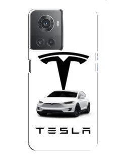 Чохол для OnePlus ACE (10R) з картинкою «Tesla White Style»