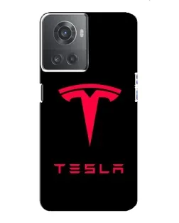 Чохол для OnePlus ACE (10R) з картинкою «Tesla Red Logo»