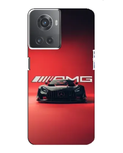 Чехол для OnePlus ACE (10R) с картинкой «Mercedes AMG — красная линия»