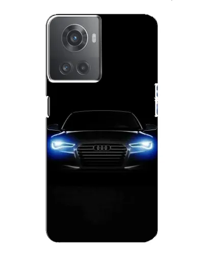 Чехол для OnePlus ACE (10R) с картинкой «Audi в неоне»