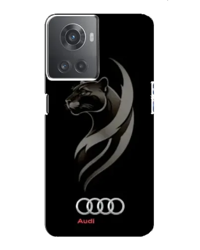 Чехол для OnePlus ACE (10R) с картинкой «Графика — пантера и Audi»