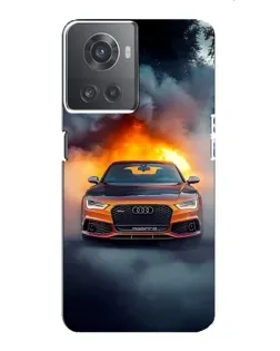 Чохол для OnePlus ACE (10R) з картинкою «Audi у вогняному диму» Чохол для OnePlus ACE (10R) з картинкою «Audi у вогняному диму»