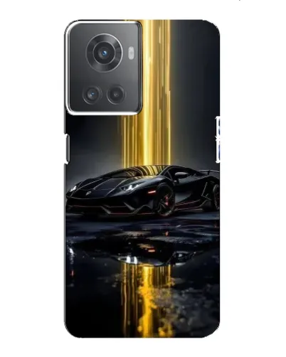Чехол для OnePlus ACE (10R) с картинкой «Ночной Lamborghini драйв»