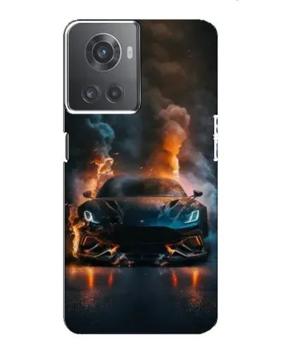 Чехол для OnePlus ACE (10R) с картинкой «Lamborghini дымная эстетика»