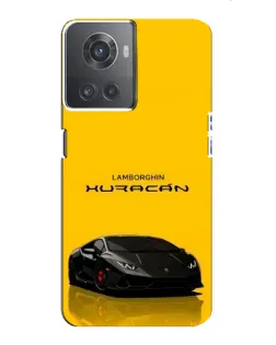 Чохол для OnePlus ACE (10R) з картинкою «Lamborghini Huracan чорний»