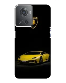 Чохол для OnePlus ACE (10R) з картинкою «Lamborghini жовтий акцент»