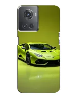 Чохол для OnePlus ACE (10R) з картинкою «Салатовий Lamborghini Huracan»
