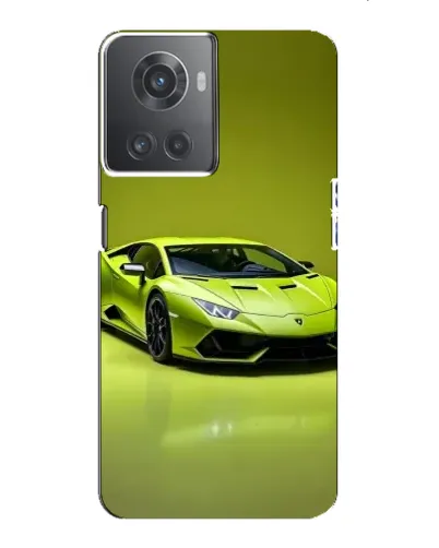 Чехол для OnePlus ACE (10R) с картинкой «Салатовый Lamborghini Huracan»