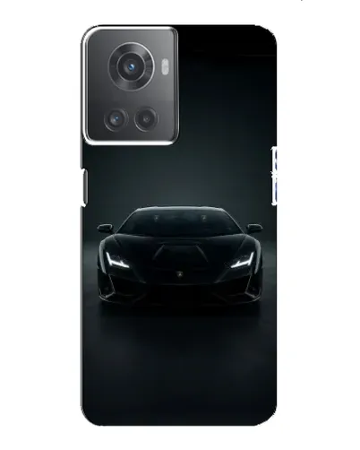 Чехол для OnePlus ACE (10R) с картинкой «Черный Lamborghini Aventador»