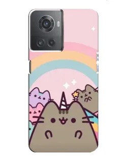 Чехол для OnePlus ACE (10R) с картинкой «Единорог Pusheen»