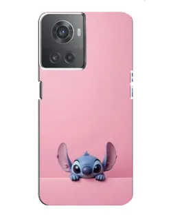 Чохол для OnePlus ACE (10R) з картинкою «Stitch визирає»