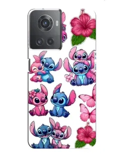 Чохол для OnePlus ACE (10R) з картинкою «Стікери Stitch та Angel»