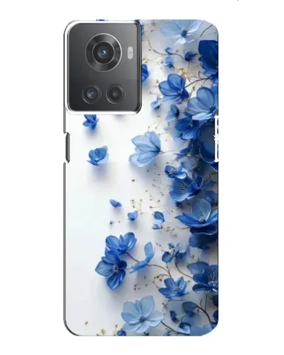 Чехол для OnePlus ACE (10R) с картинкой «Голубой цветочный каскад»