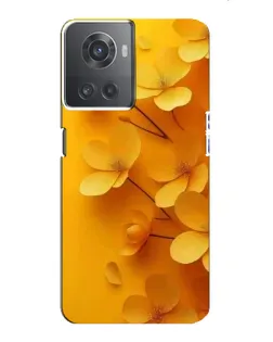 Чехол для OnePlus ACE (10R) с картинкой «Золотые лепестки»