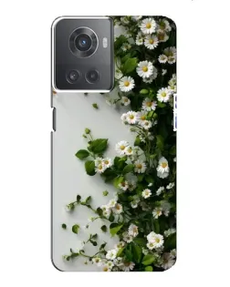 Чехол для OnePlus ACE (10R) с картинкой «Ветка мелких белых цветов»