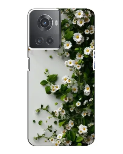 Чехол для OnePlus ACE (10R) с картинкой «Ветка мелких белых цветов»