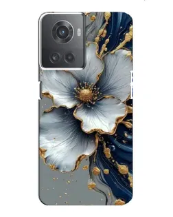 Чохол для OnePlus ACE (10R) з картинкою «Біла квітка та золотий флюїд» Чохол для OnePlus ACE (10R) з картинкою «Біла квітка та золотий флюїд»