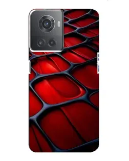 Чохол для OnePlus ACE (10R) з картинкою «Червона глянцева сітка»